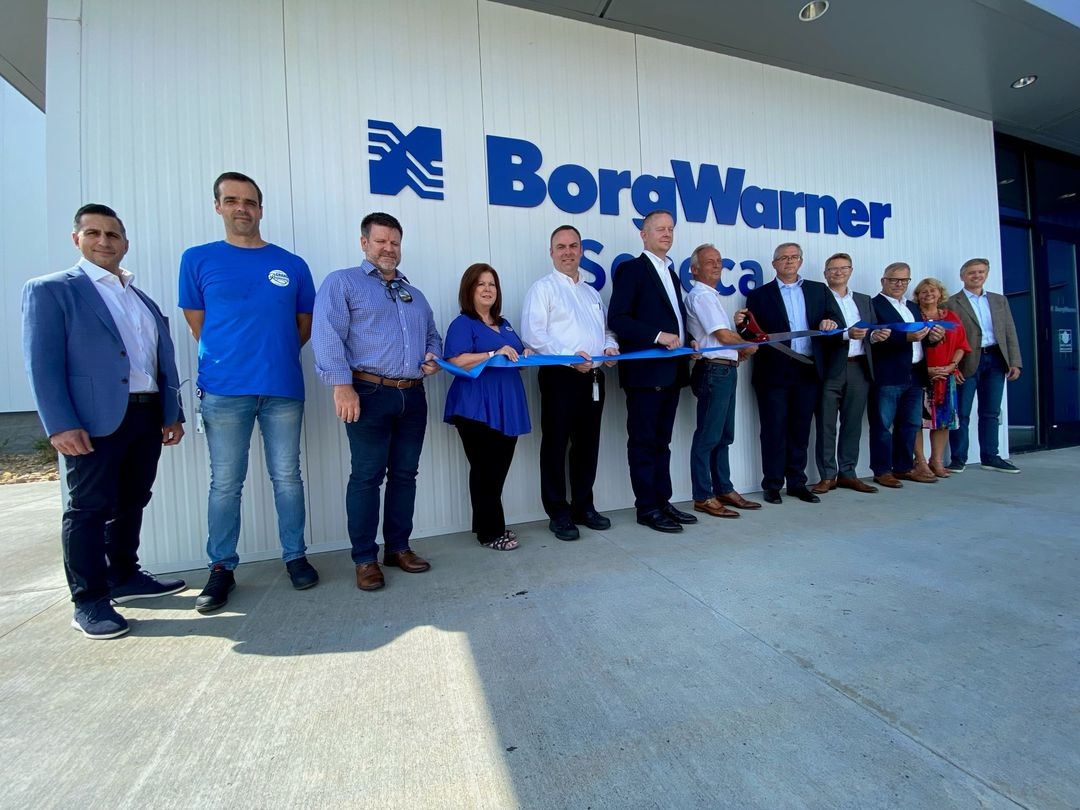The BorgWarner Seneca, SC plant celebrated the rebuild of the facility and after severe tornado damage in 2020.