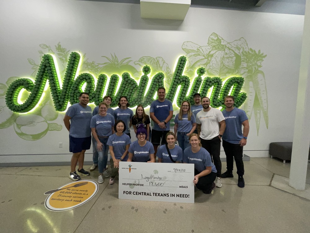 Volunteer initiative @ the Texas Food Bank. In three hours LM provided 12,600 meals to nourish our community. 