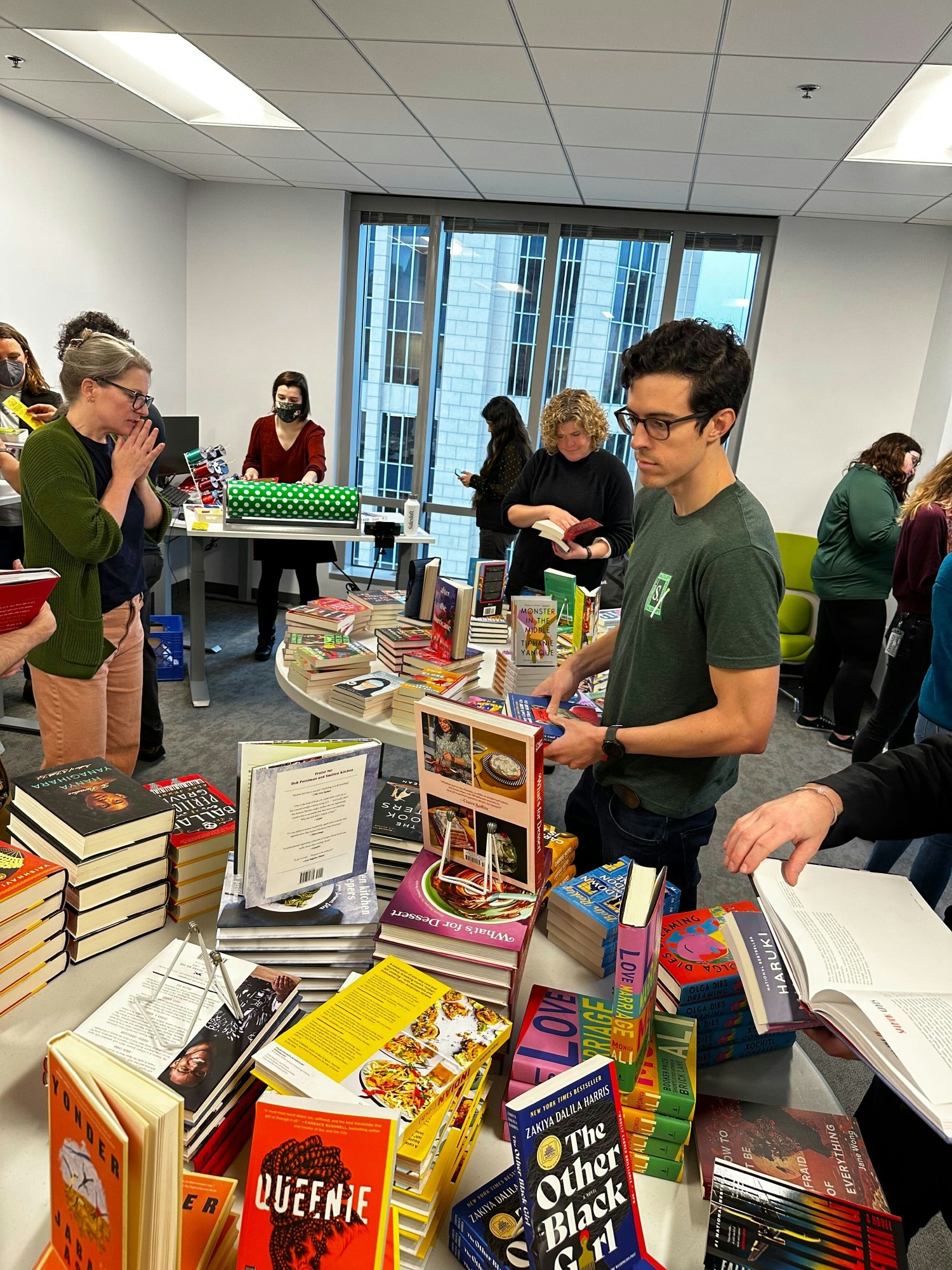 Book fair hosted by the Salesloft ERGs.