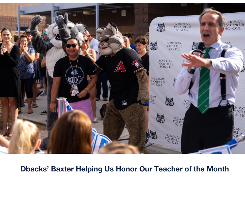 The Diamondback's Baxter Helping Us Honor Our Teacher of the Month