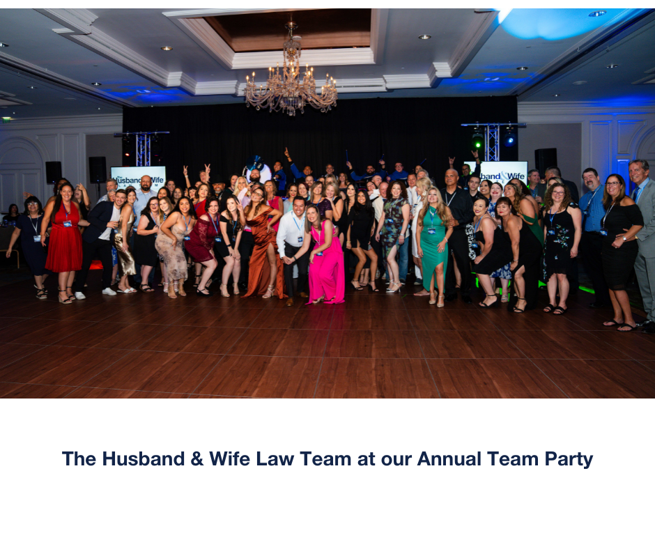 The Husband & Wife Law Team at our Annual Team Party