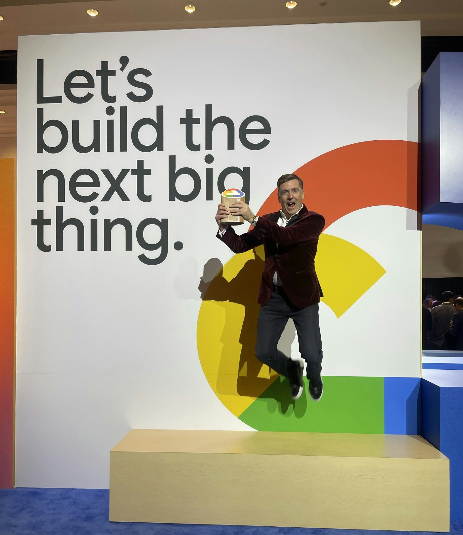 Our CPO Steve Wilson picking up our Google Cloud Partner of the Year Award in April 2024. 