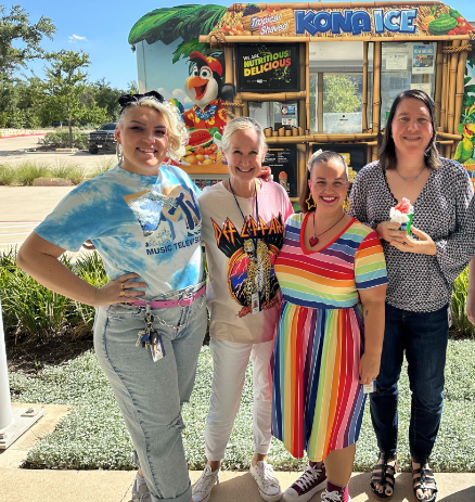 SailPoint crew brought in rainbow colored snow cones as part of their Pride celebration!