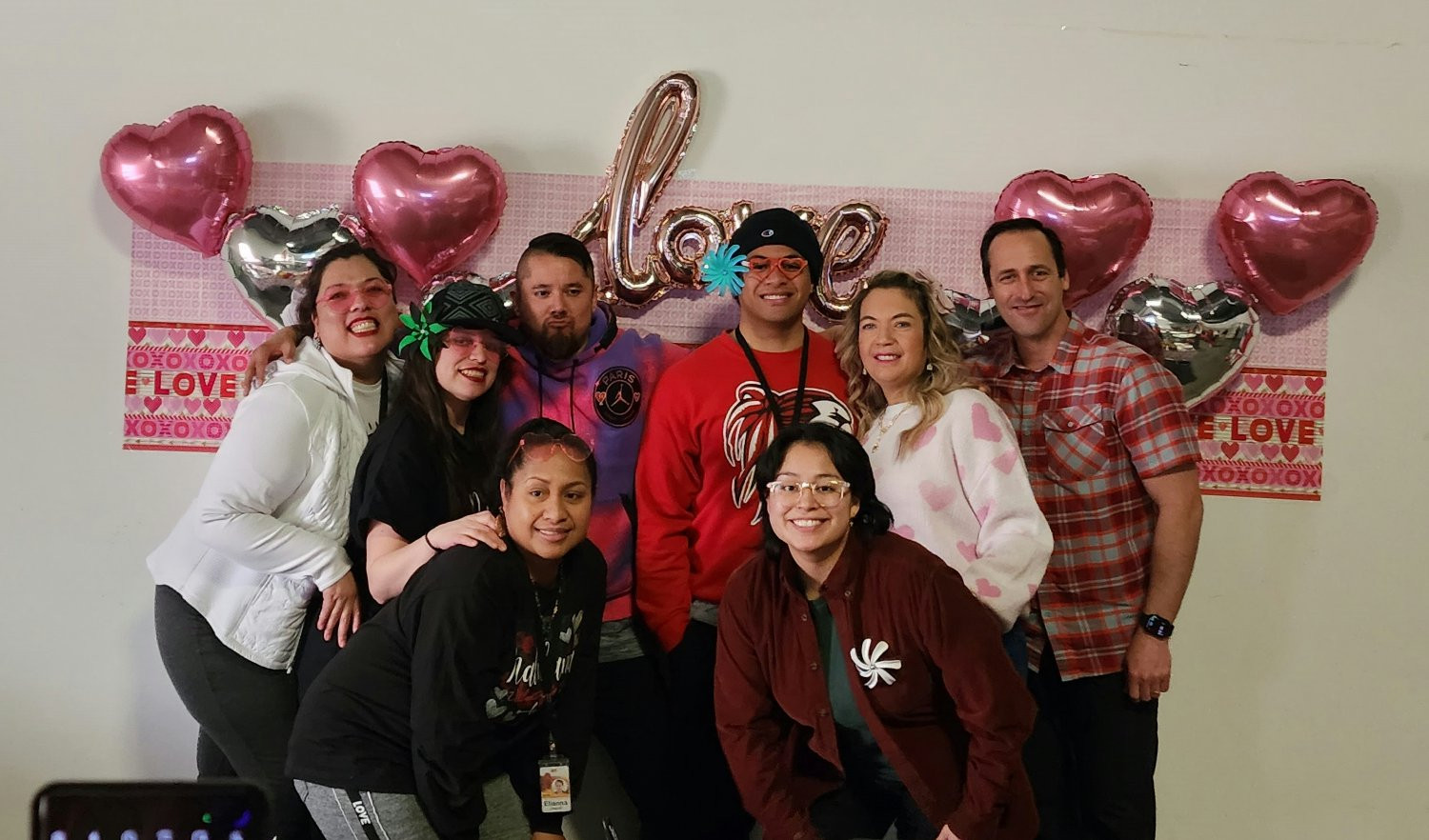 The company holds small (and large) celebrations throughout the year, including Valentine's day. 
