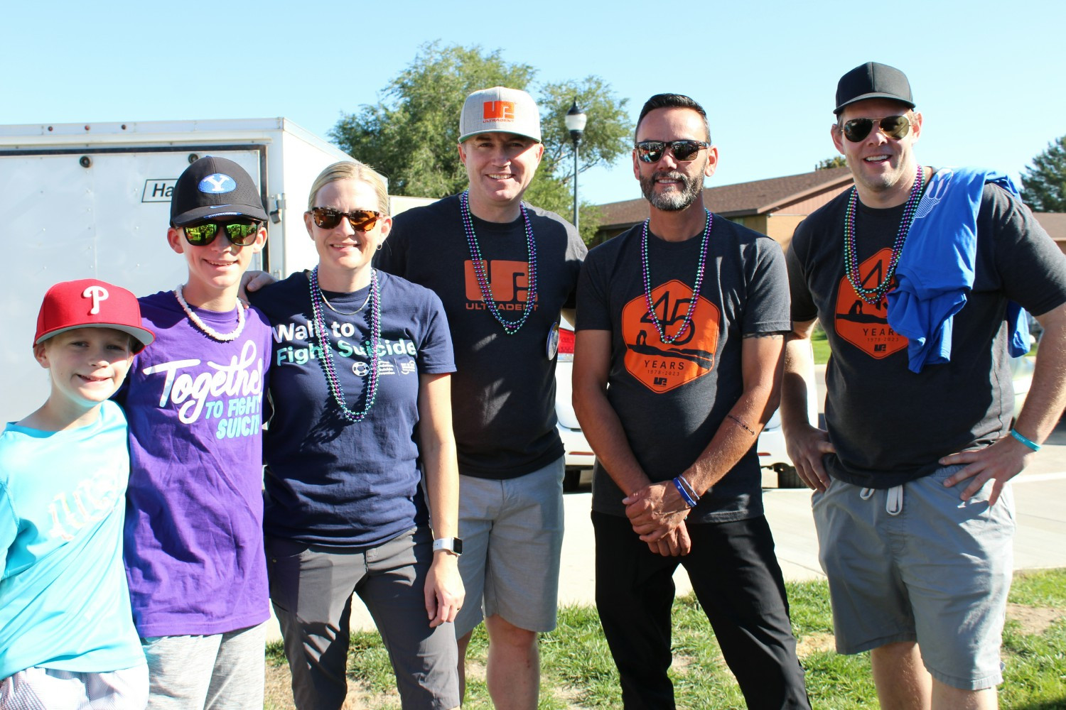Employees participate annually in the suicide prevention walk in which Ultradent sponsors a booth. 