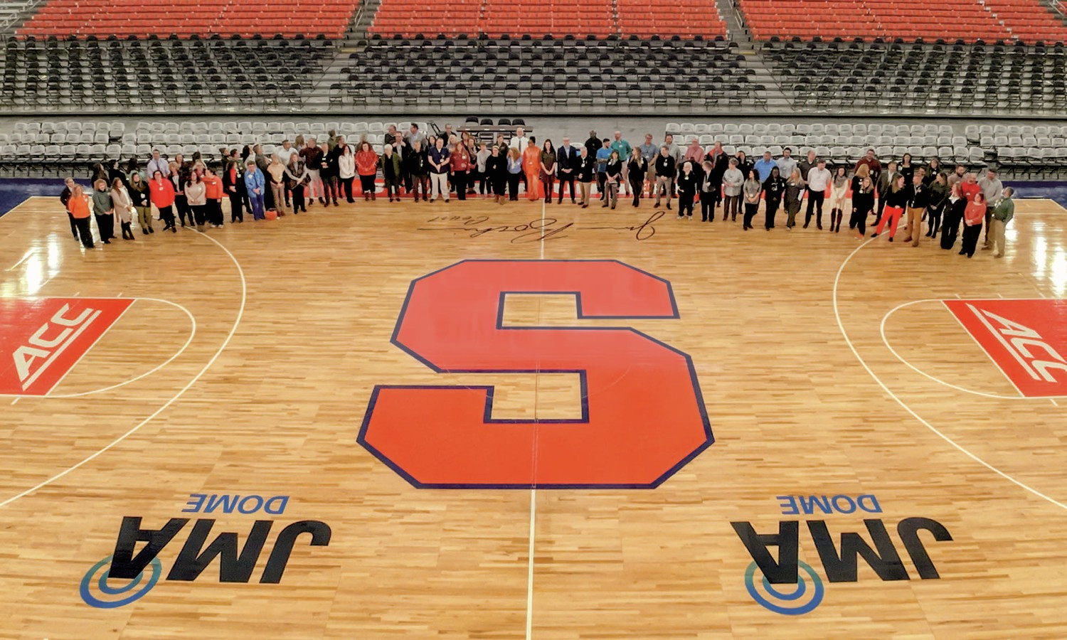 JMA Wireless Dome, home of the Syracuse Orange, was the host for a recent management staff meeting. 