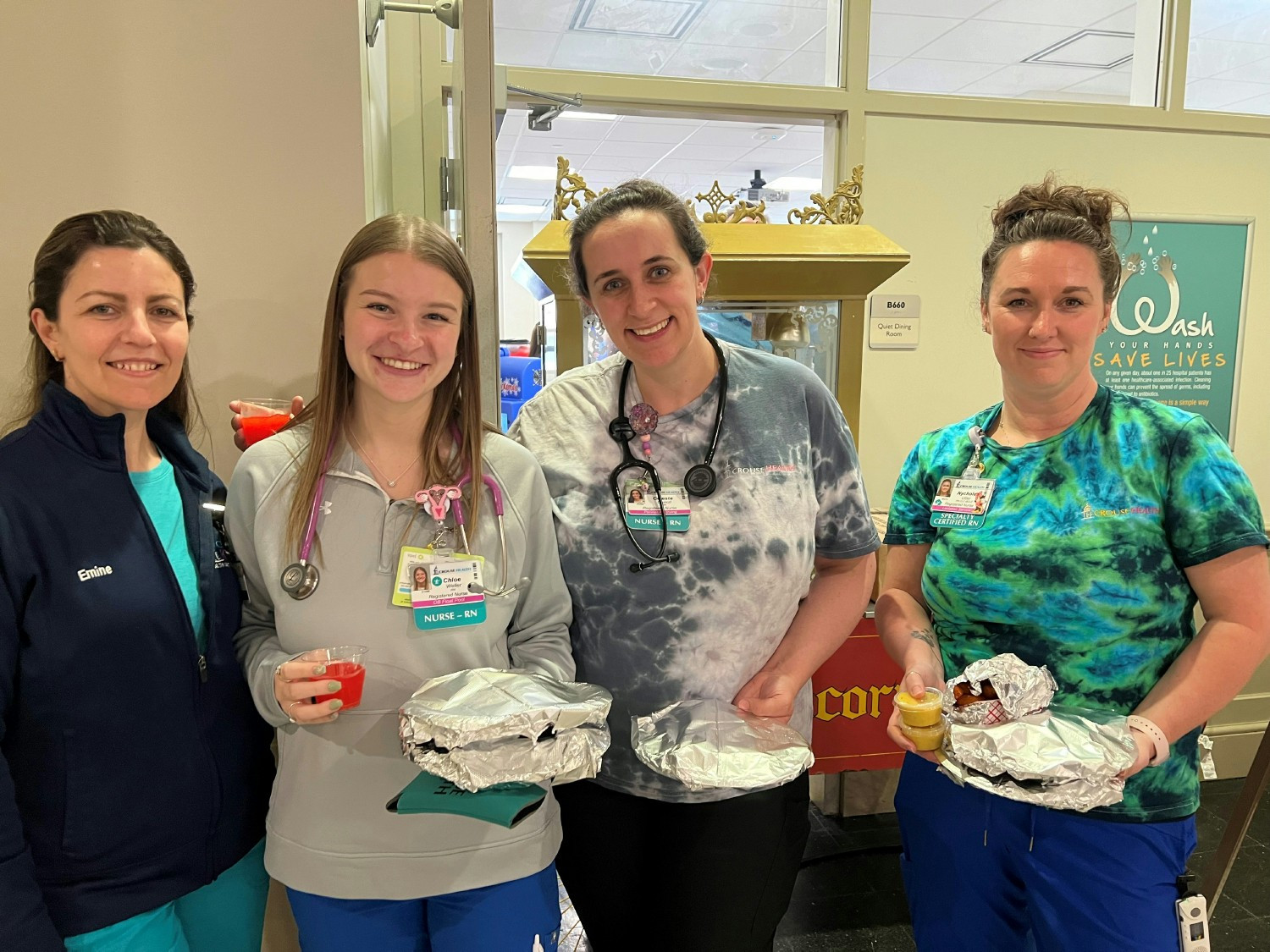 Nurses from our Kienzle Family Maternity Center enjoy fun, food and festivities at our Spring Carnival.