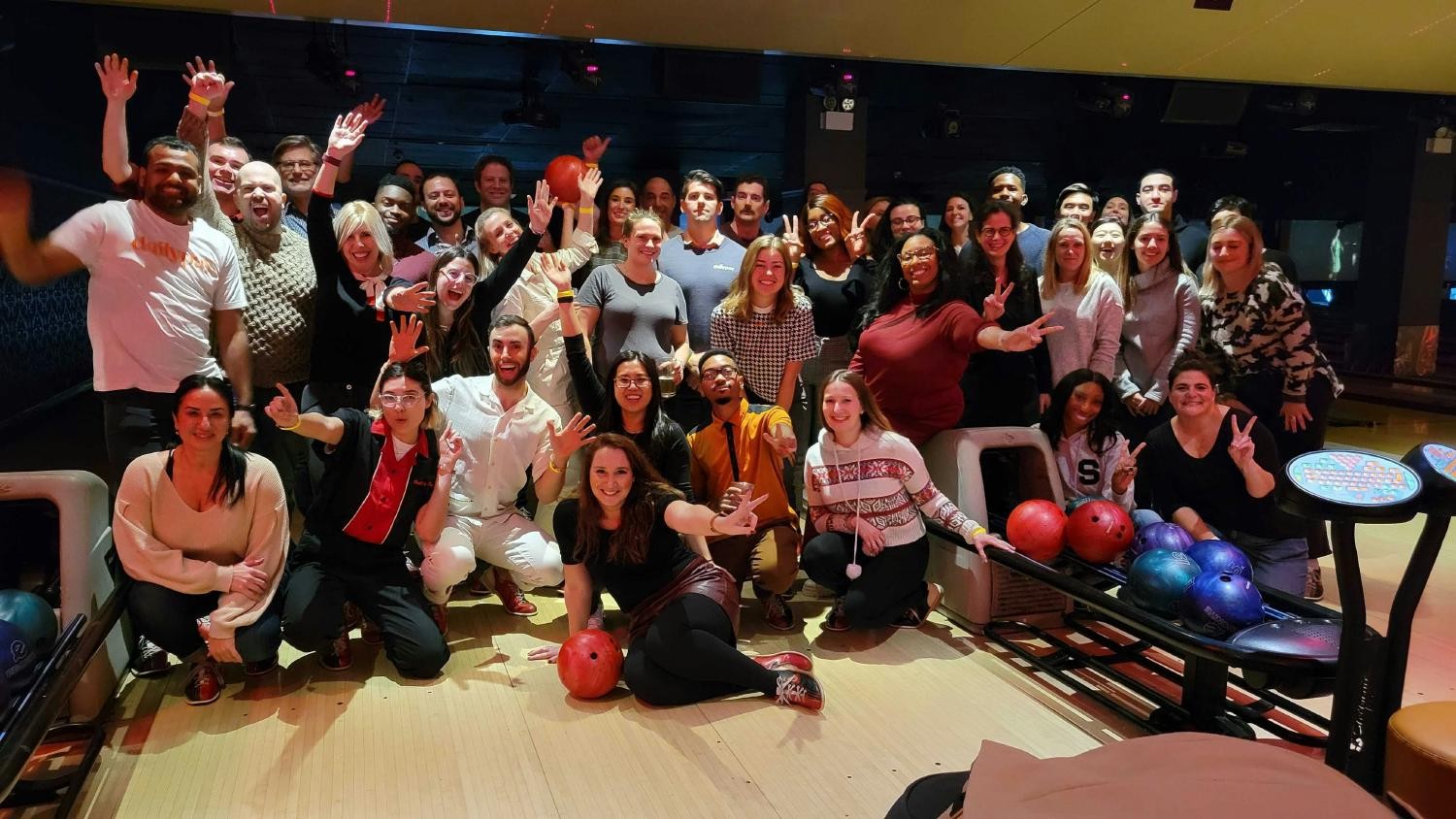 Our Marketing team went bowling for one of their quarterly team outings 