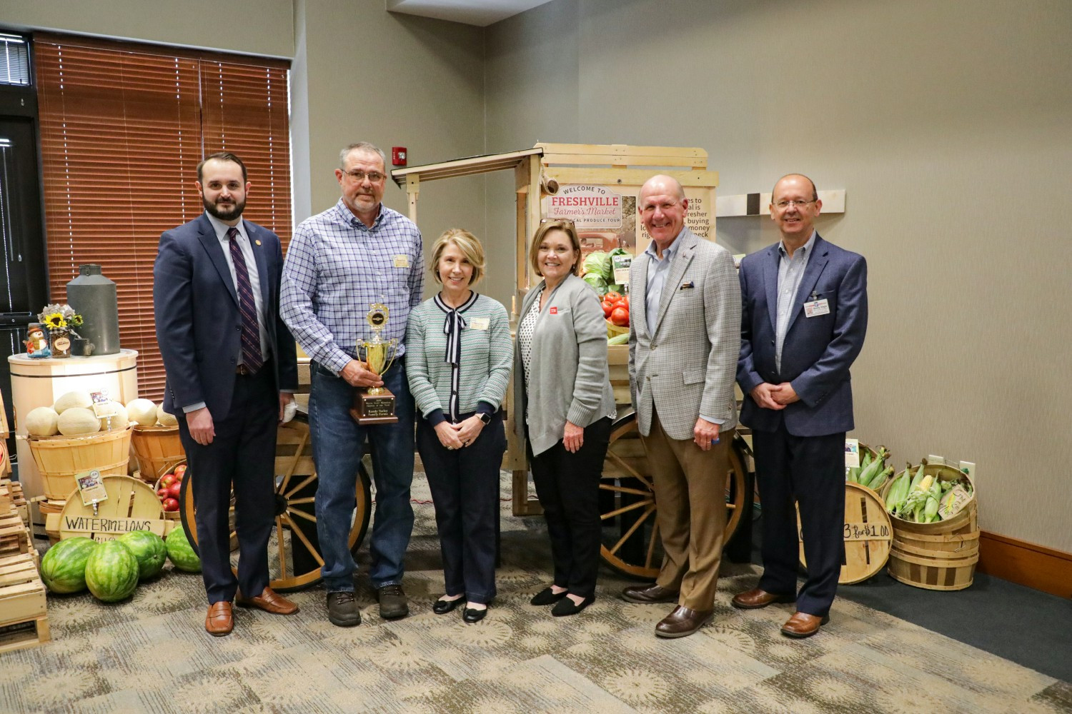 Food City honors the recipient of the Wayne Scott Memorial Grower of the Year Award during their local growers’ luncheon