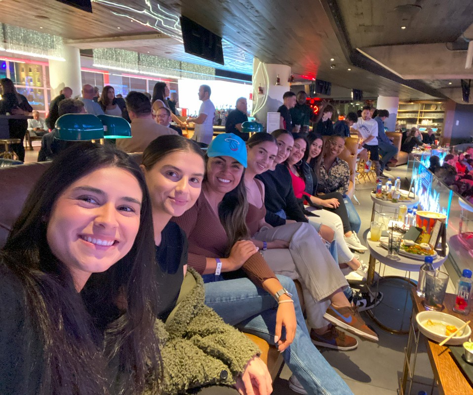 The women of PropertyForce enjoyed the VIP treatment during an exciting Miami Heat game.