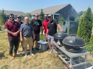 Client lunch and learn, featuring an Energy Diagnostics cookout