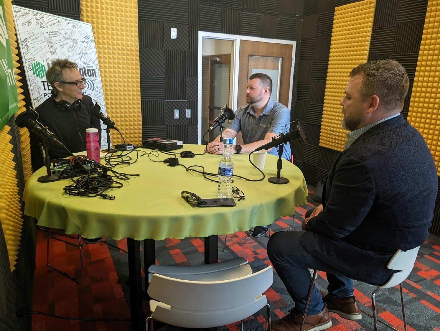 Itero Group's AI experts recording a podcast with the Pittsburgh Technology Council.