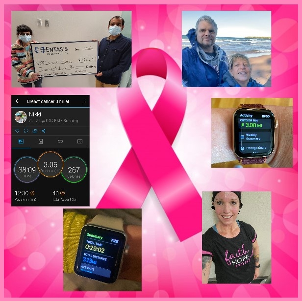 Employee virtual fundraiser for breast cancer awareness 