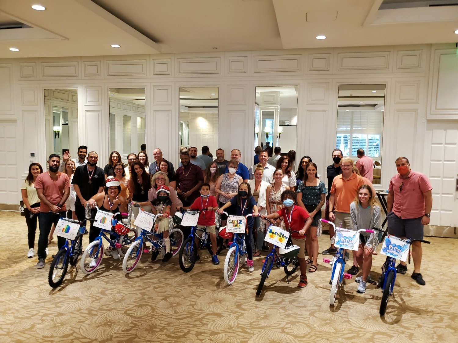 The bikes we made for the Miami-Dade Boys and Girls Club