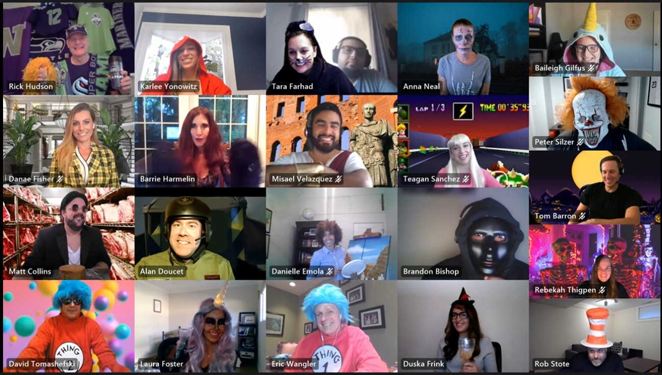 A virtual get together to celebrate Halloween
