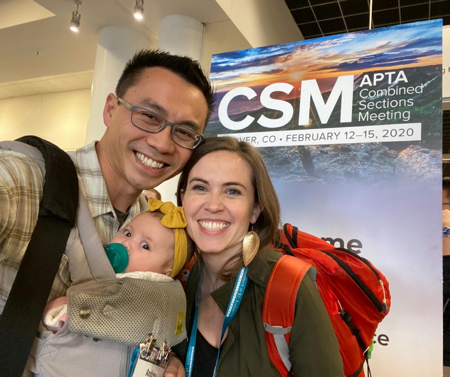 Andrew and Becca are both PTs at Agile and this is them at the CSM conference with their newborn baby Story