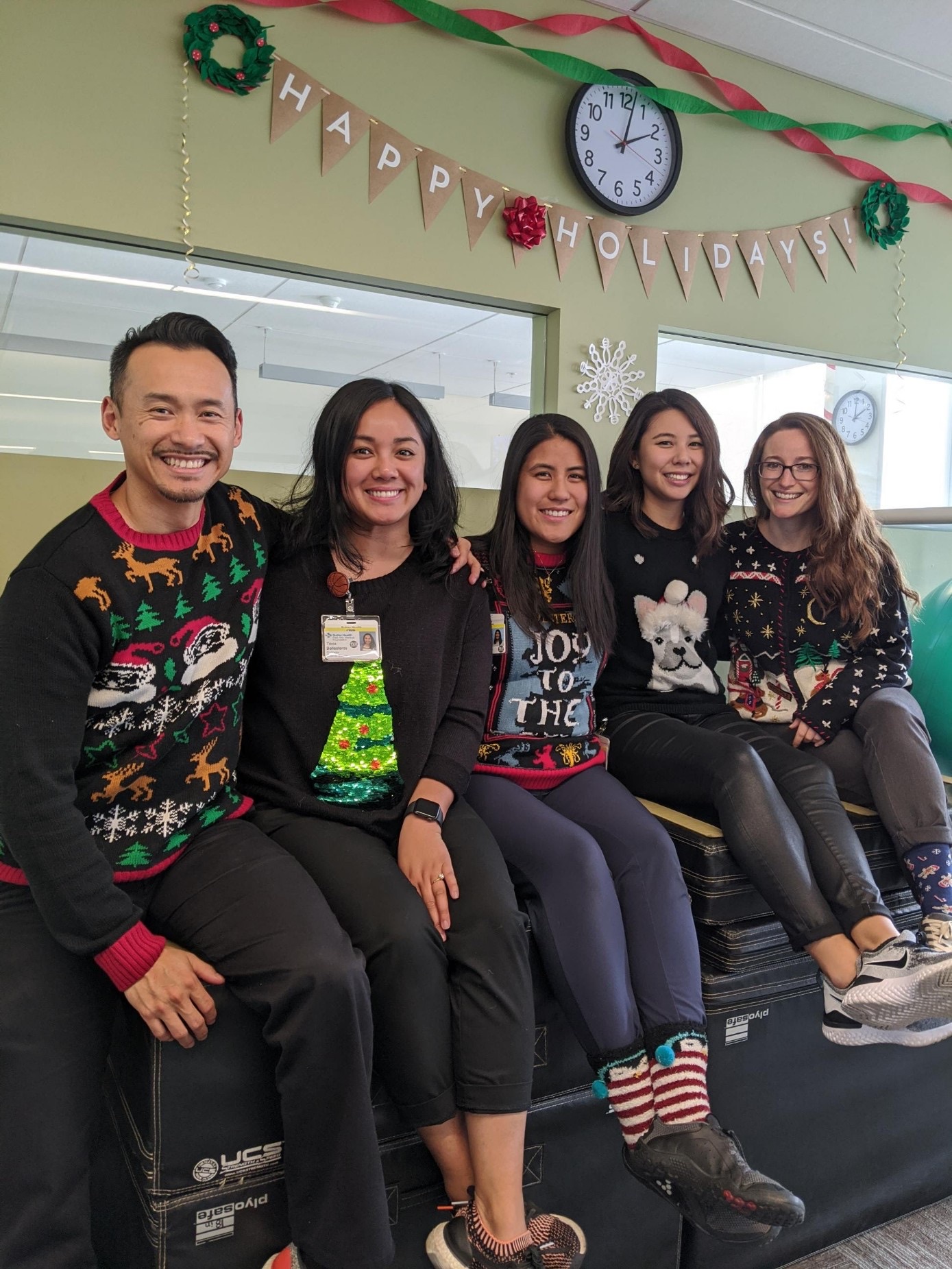 Ugly sweater day at Agile!