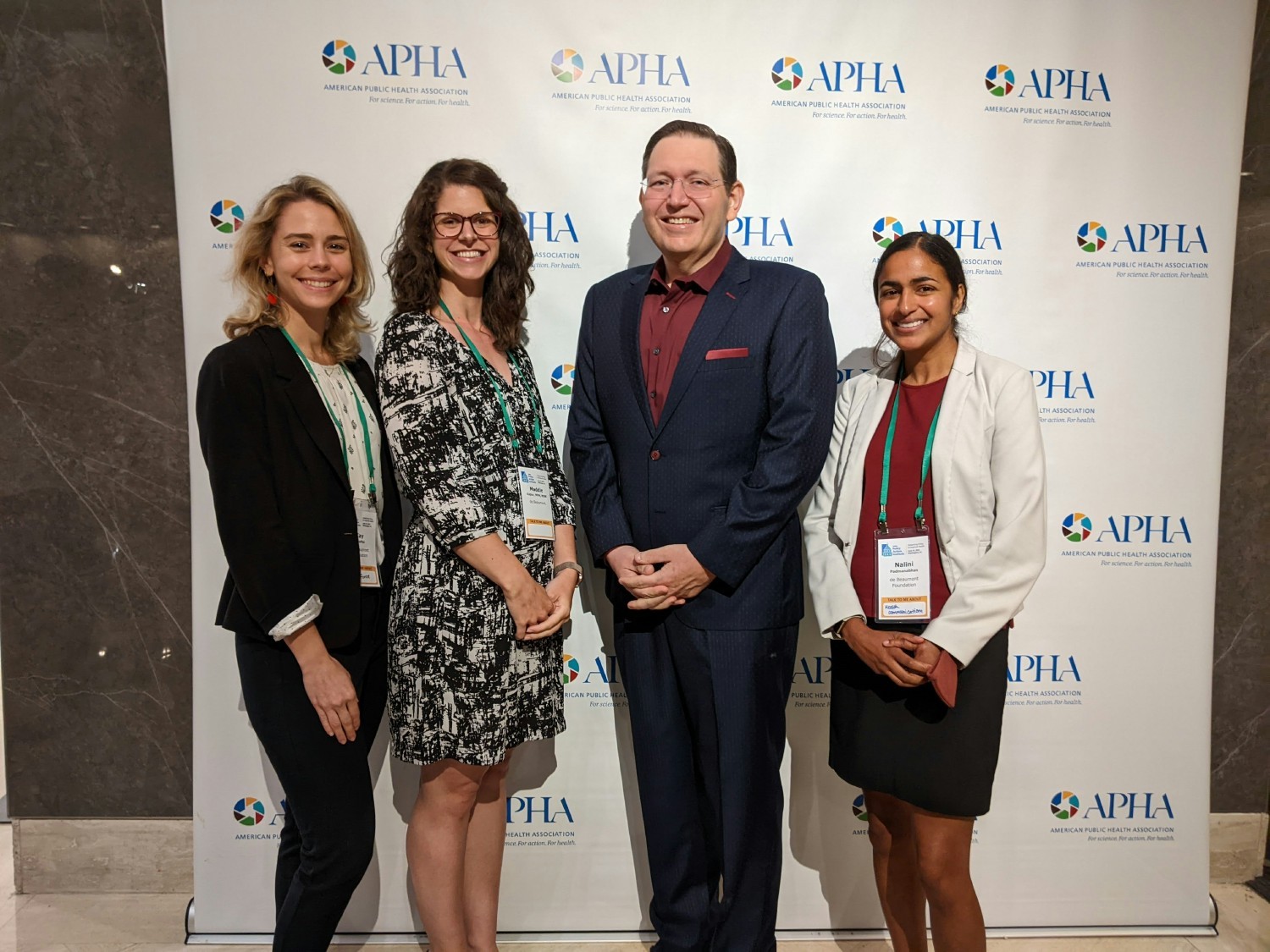 Staff attending the APHA conference