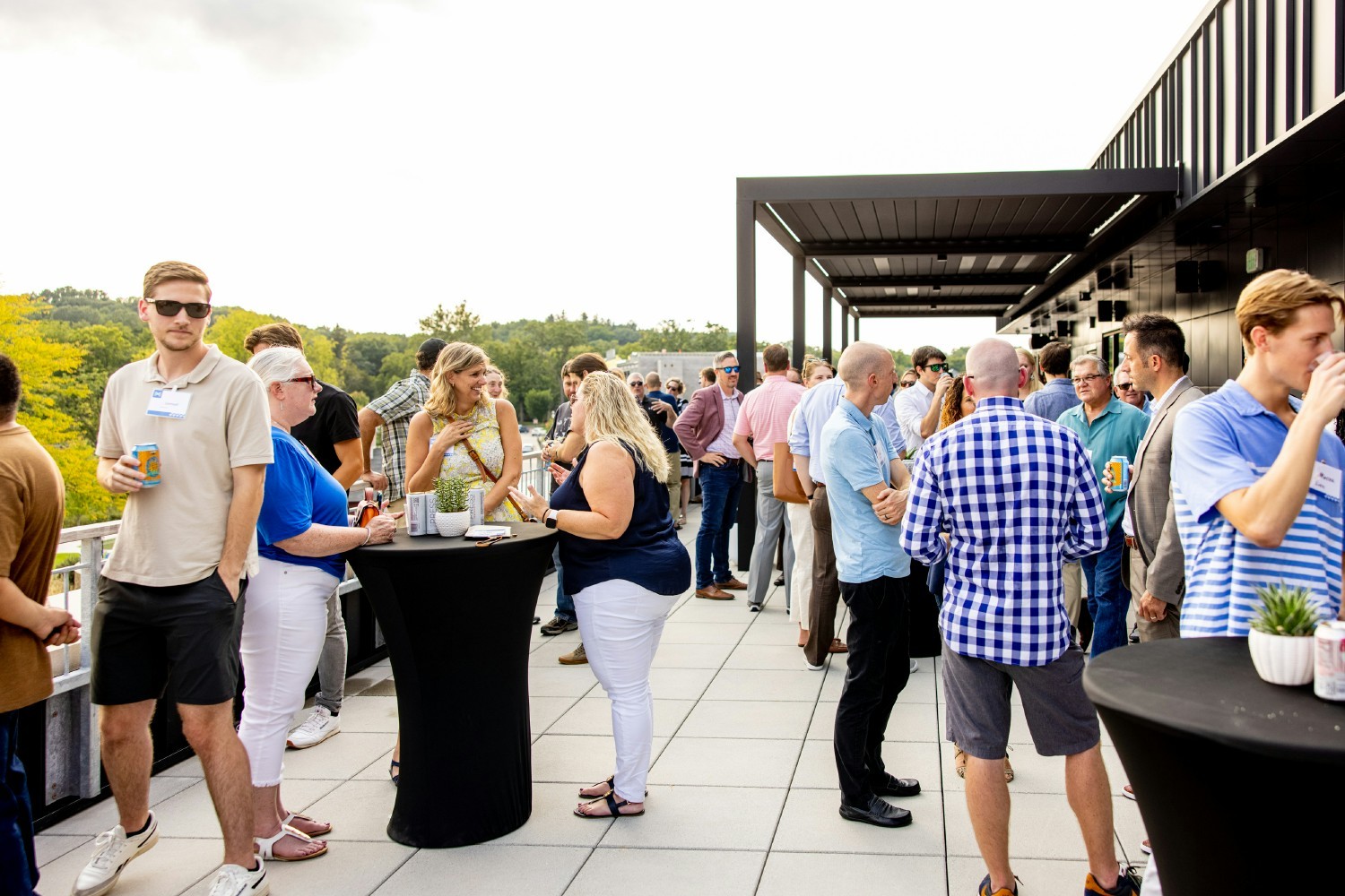 Every summer, MichiganLabs hosts a 300+ person networking event, Drinks on the Deck, on their 1,888 SF roof-top patio.