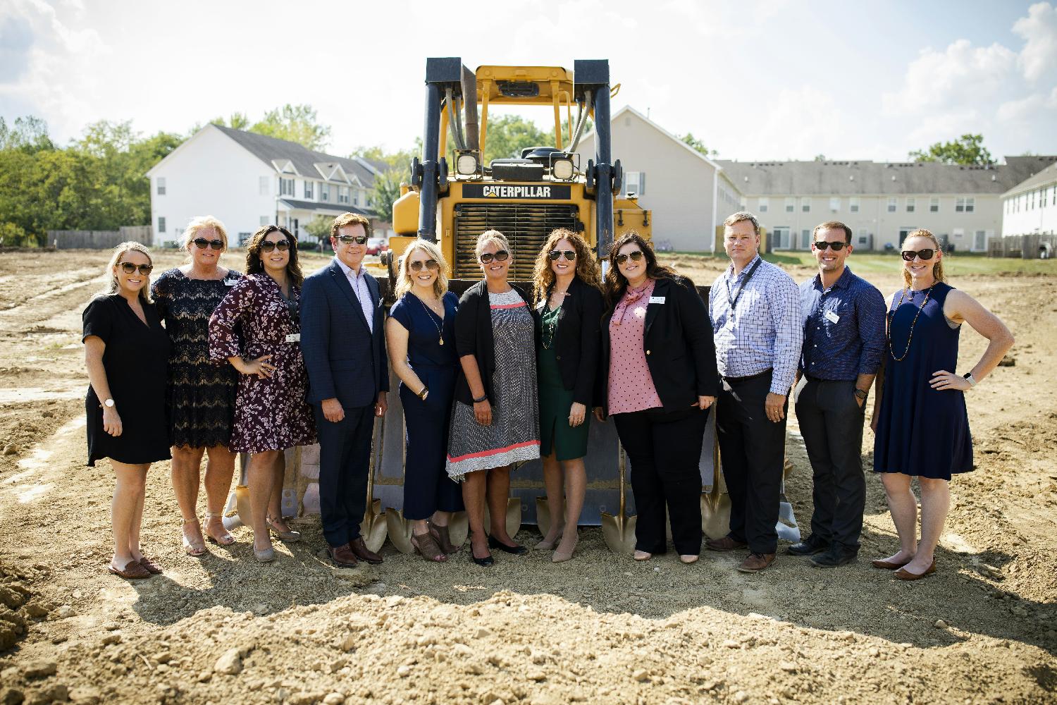 Corporate and regional staff of The Laurels at the groundbreaking for a new facility.