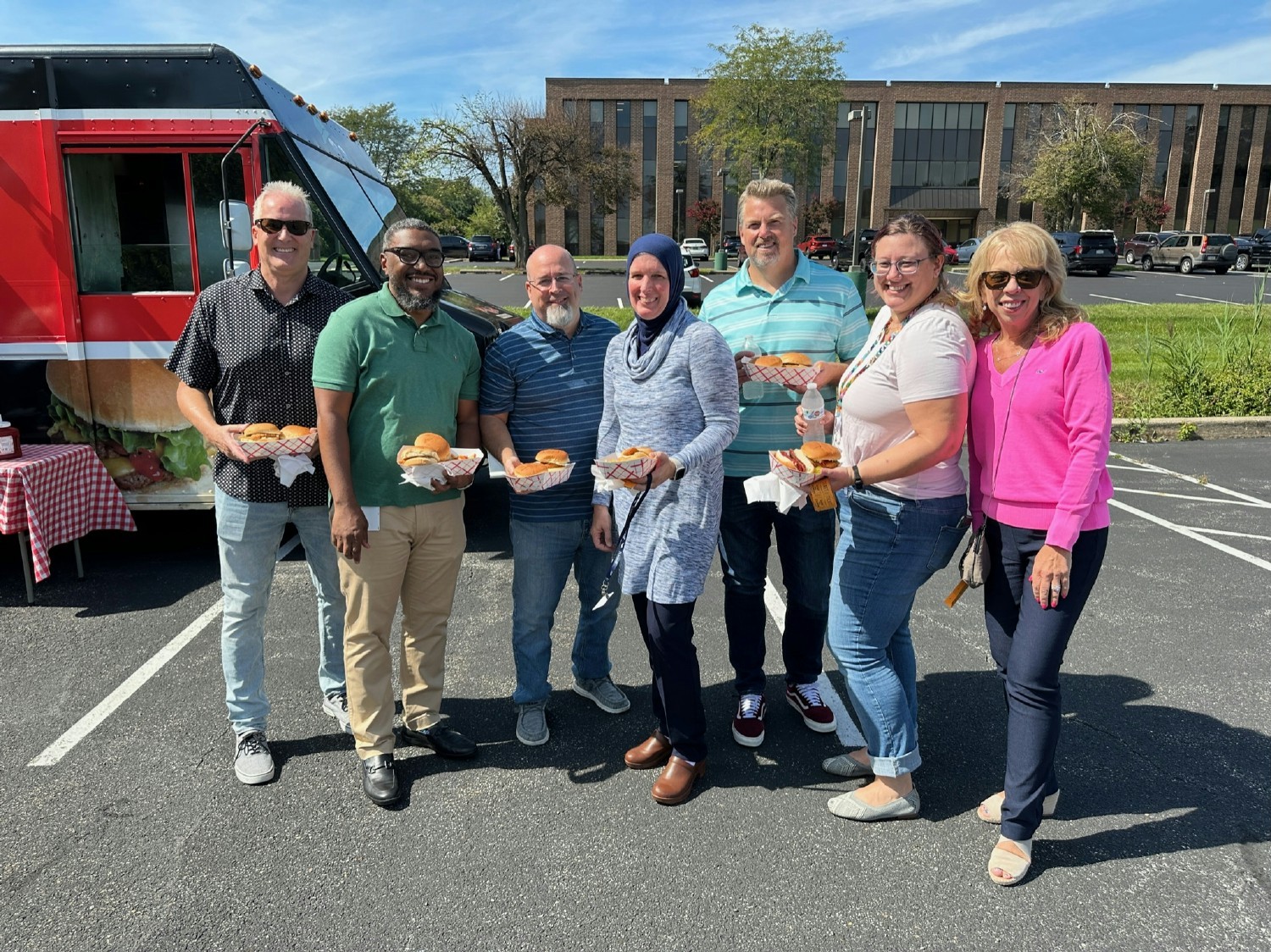 Flagship rolled in food trucks to feed associates during their mid-year celebrations.