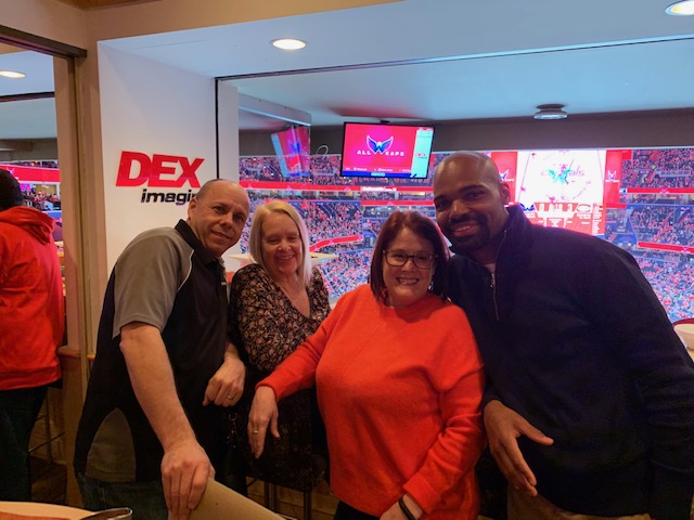 Our annual evening out supporting our hockey team – The Washington Capitals.  Hopefully, we can attend again in 2021!