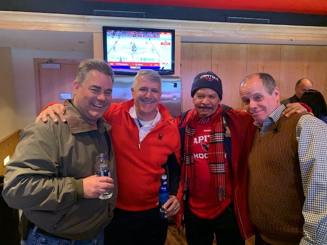 Annual Evening out for the company supporting our hockey team the Washington Capitals.  