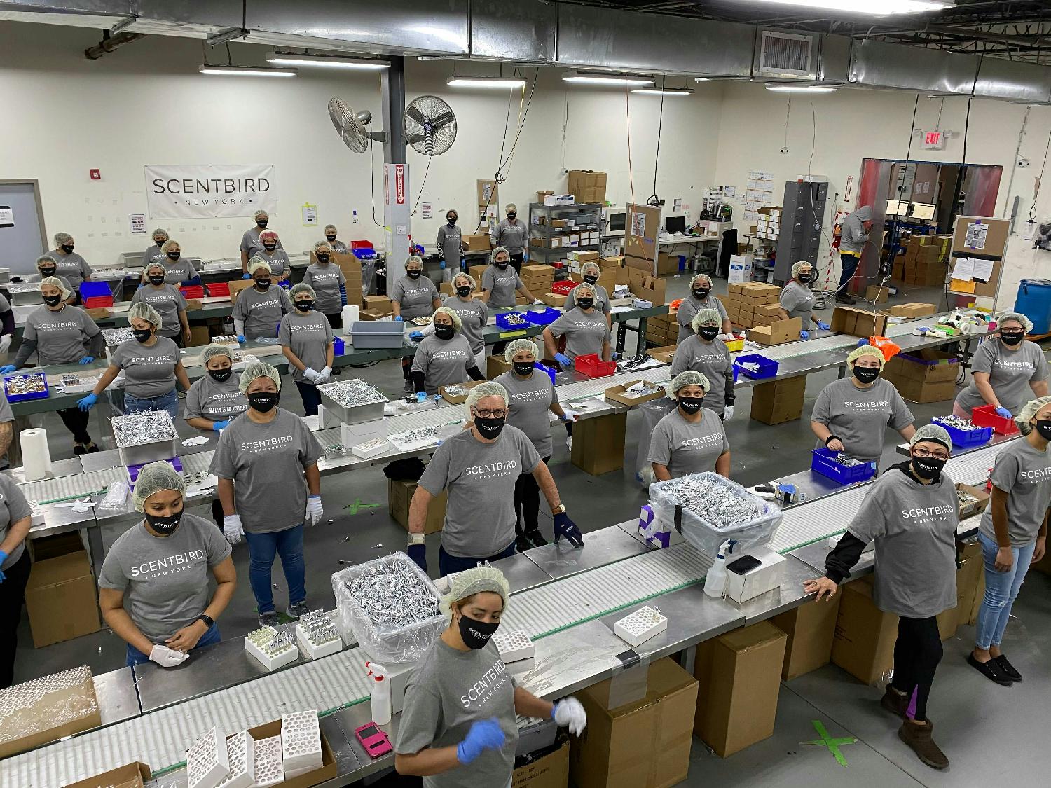 Our CPFPI team filling atomizers to be shipped to our customers!