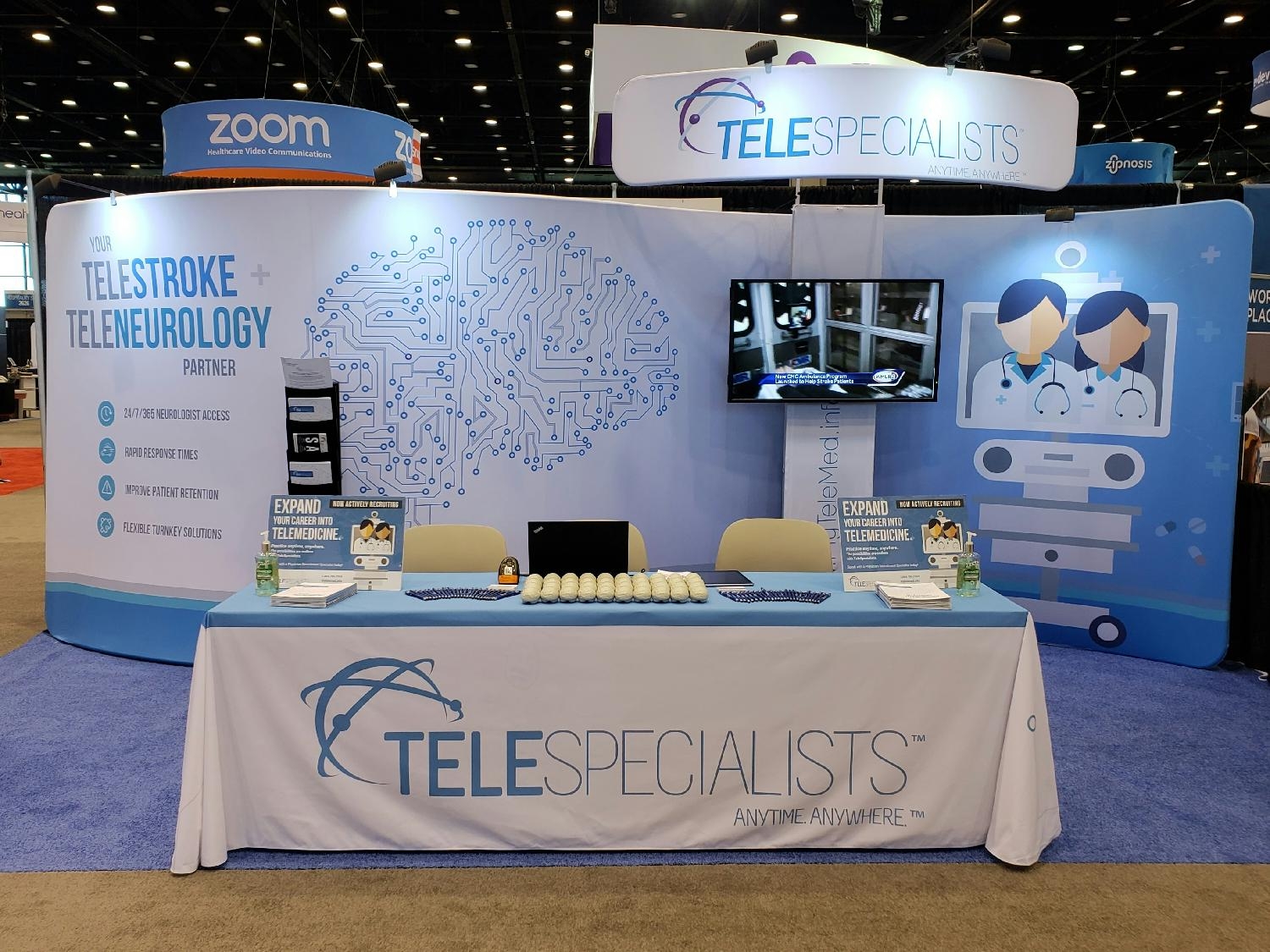 TeleSpecialists booth.