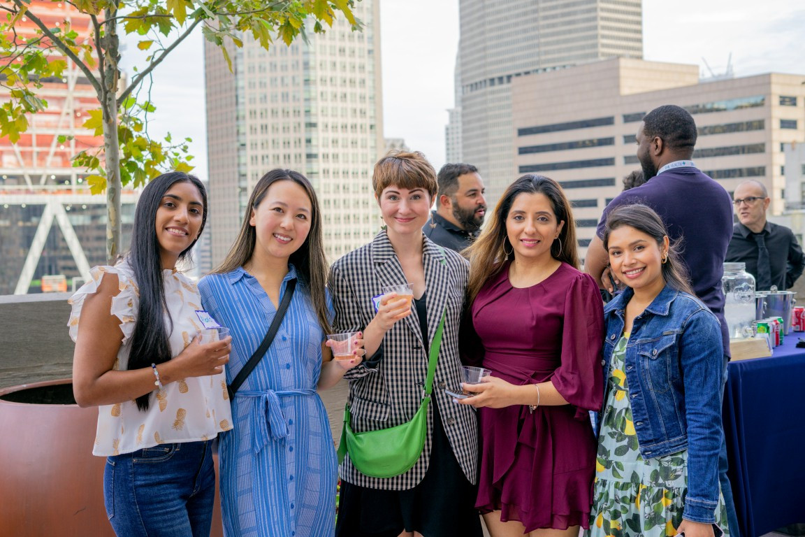 The EHE Health team enjoying our annual Summer Rooftop Party!