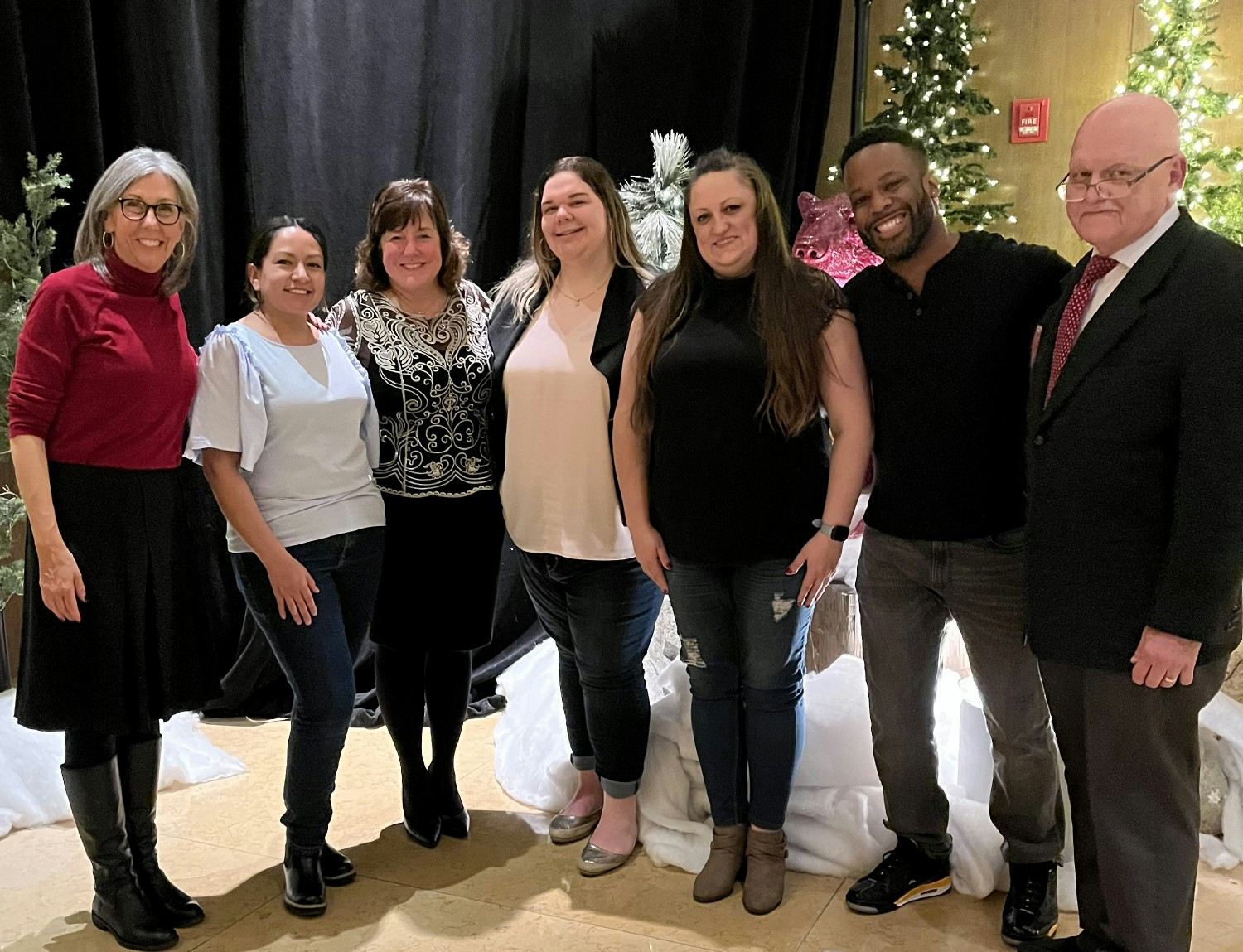 Our Chicago clinic team celebrating at their holiday party!