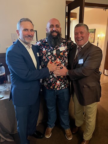 HigherEchelon Founders Paul Maggiano (left) and Dr. Joe Ross (right) with one of our amazing team members.