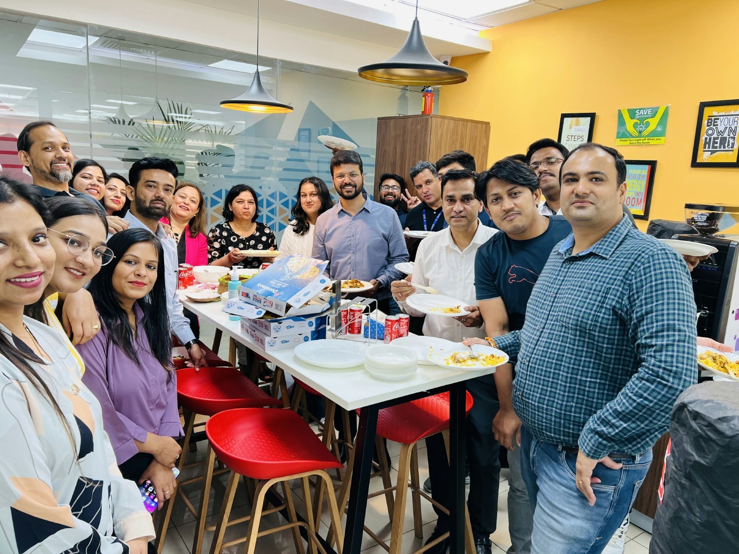 A team lunch at our Noida office!