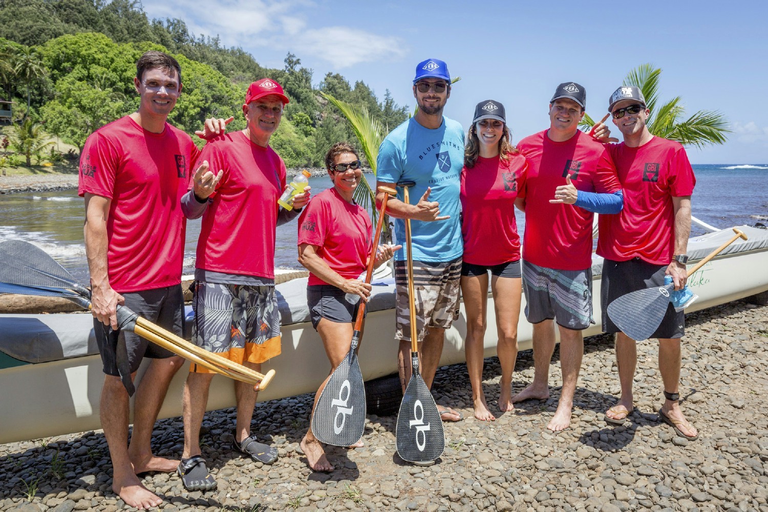 GBI employees participate in a charity paddling event