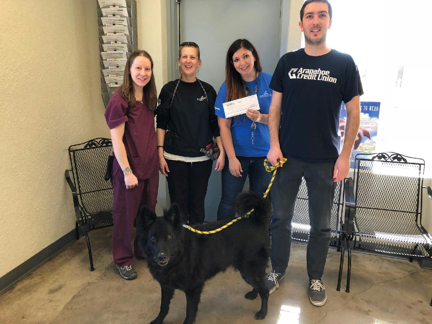 ACU donation to Humane Society of the South Platte Valley. 