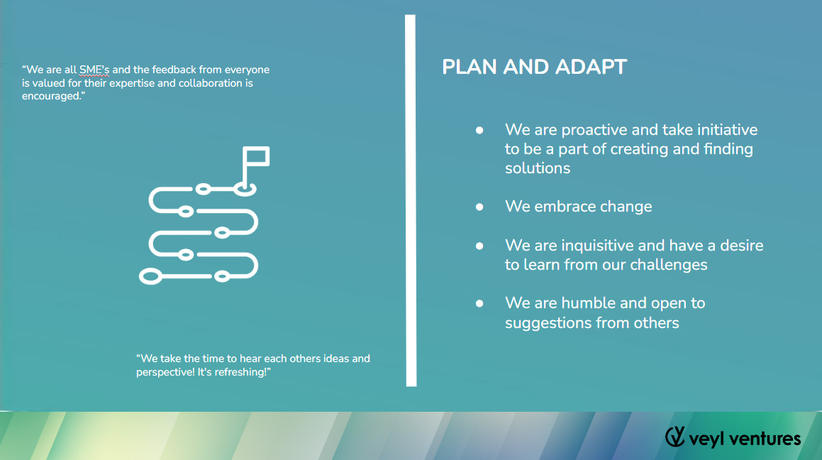 Core Value: Plan and Adapt