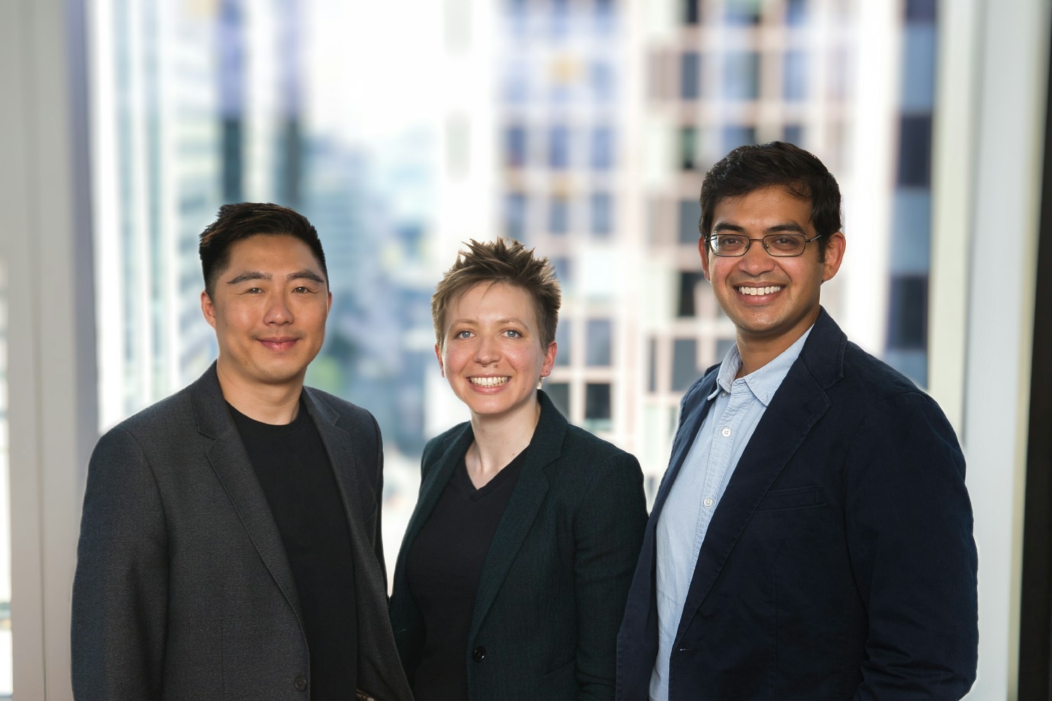 Sparrow Executives: CRO Paul Park, CEO Deborah Hanus, and CTO Samarth Keshava