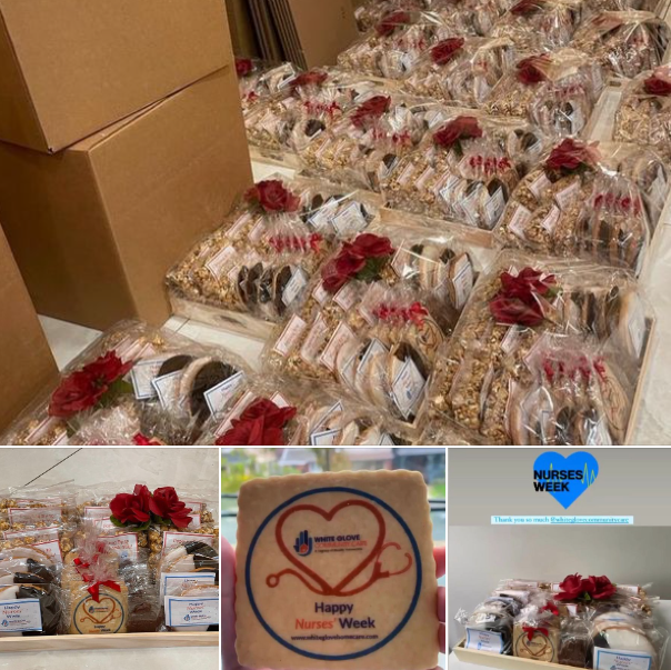 Celebrating Nurses Week with sweet treats! White Glove sent complimentary treats to our well appreciated nurses.