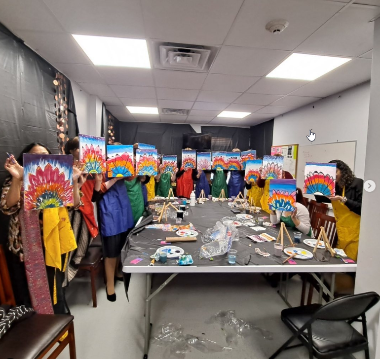 A team that paints together, stays together. 🎨 We are thankful for our wonderful staff for all they do. You're amazing!