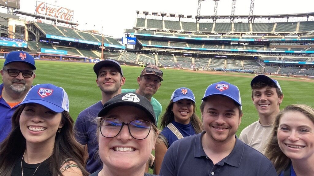 Our team enjoying a company outing at Citi Field in Queens, NY.