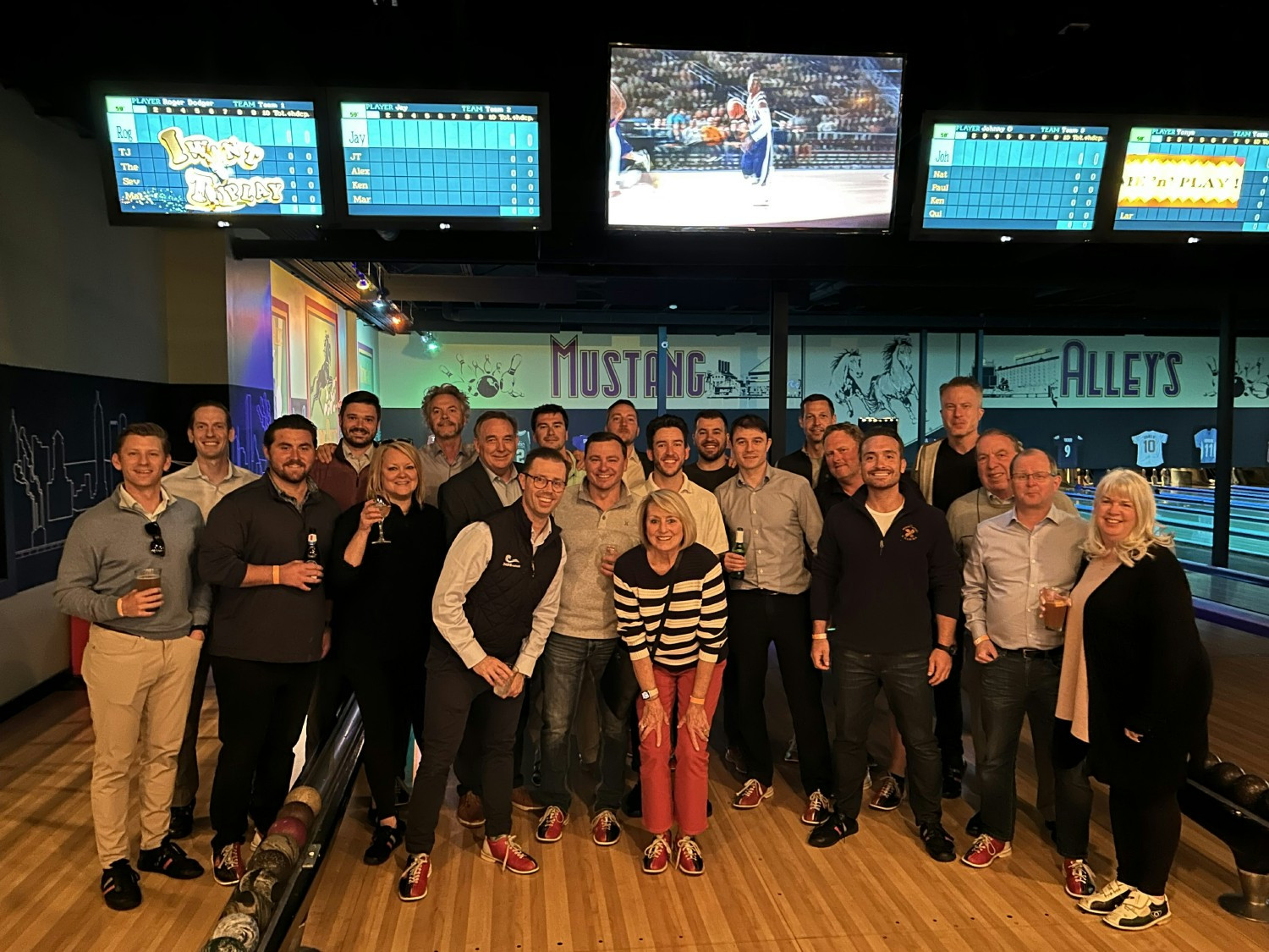 A night of bowling with some of the home office team.