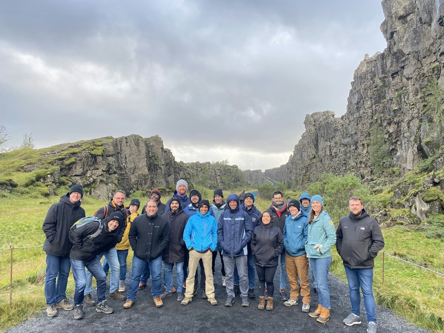Onna's product team off-site in Iceland