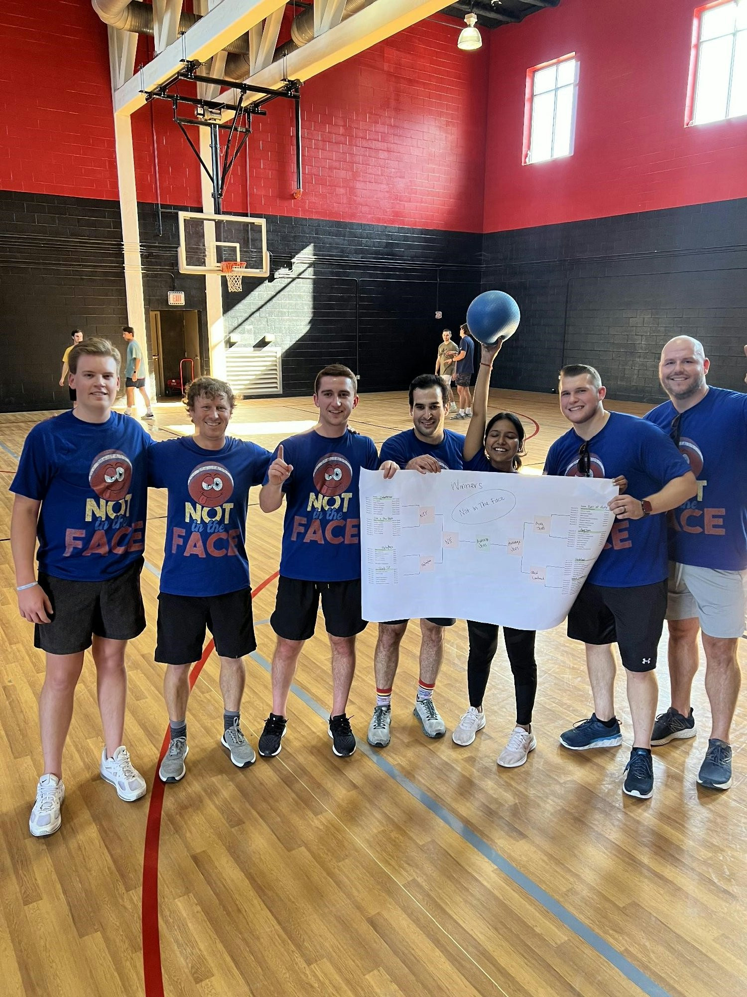 Winners of our annual dodgeball tournament.