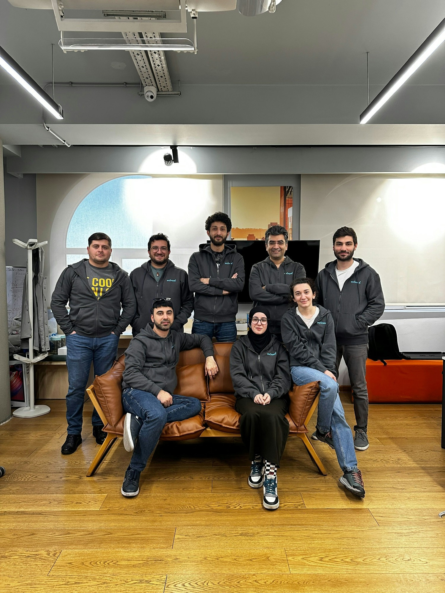 Our team in Baku with their WeTravel hoodies! 