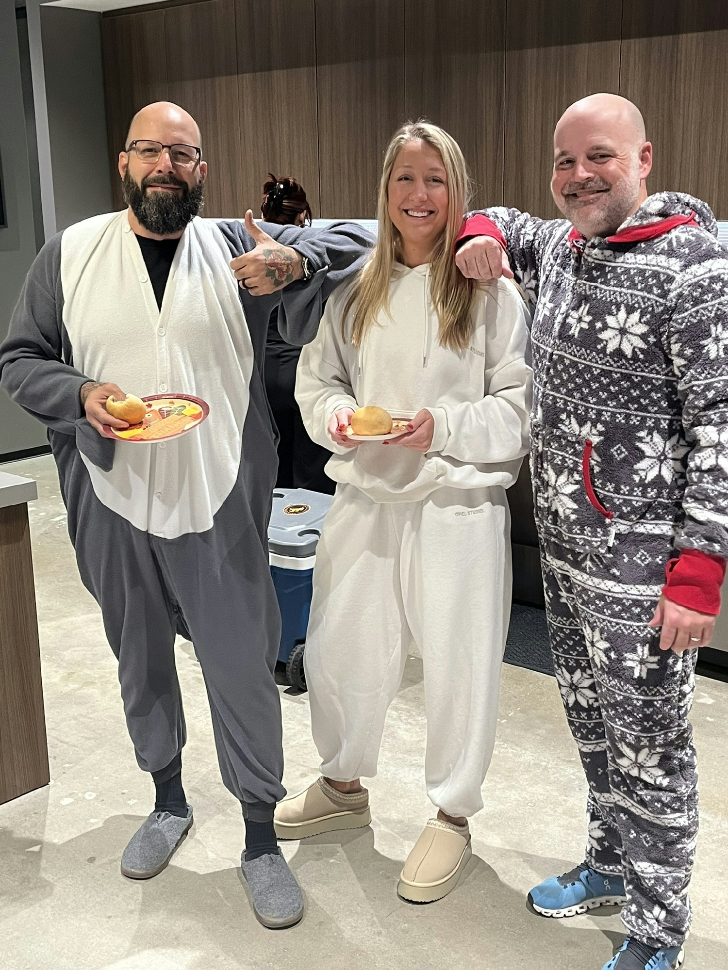 Houston team had a Christmas pajama party before our holiday break.