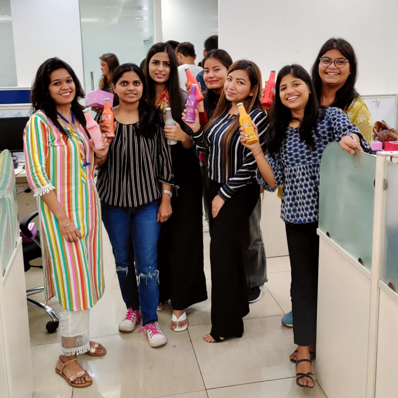 Our Ladies during our office mocktail party !