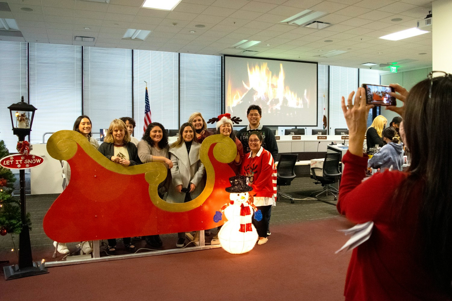 Holiday celebrations are part of the employee-friendly culture at CalOptima Health.