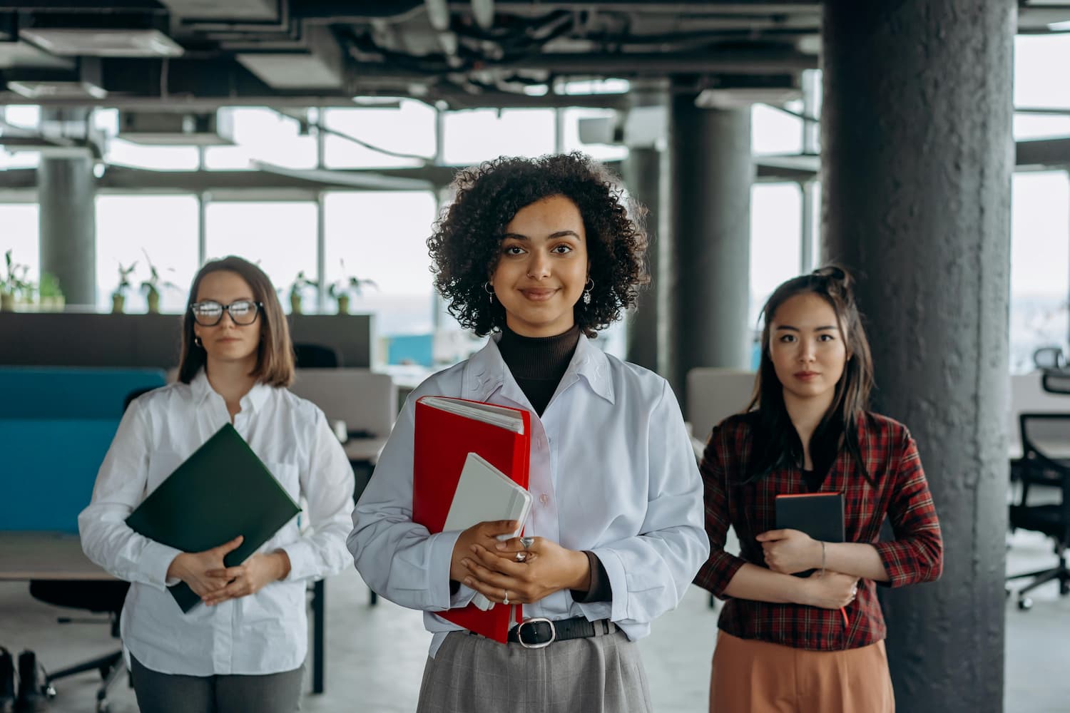  Three women in the workplace