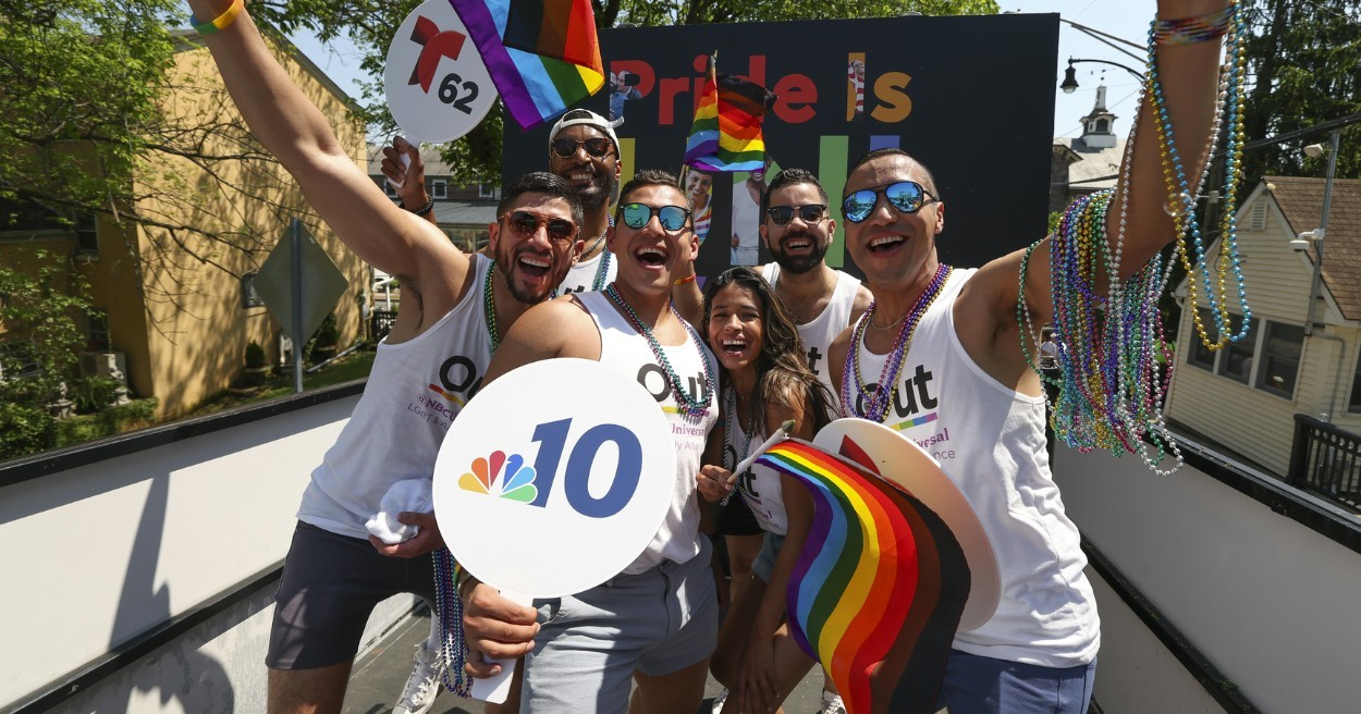  Comcast employees celebrate Pride month.