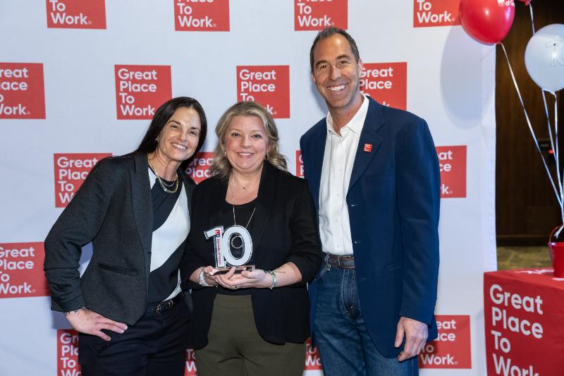 Leah Fisher (CBIZ) and Giulia Umile, Paul Wolcott (Great Place To Work)